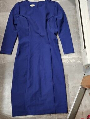 By Malene Birger "Anisetta" Long Sleeve Dress. Blue. Size 6 US. Lace In Back.